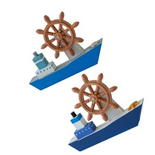 2 Pcs Modèle De Yacht Bateau