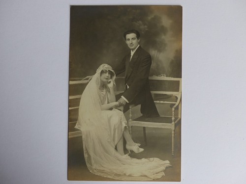 Carte photo couple mariés - couple,