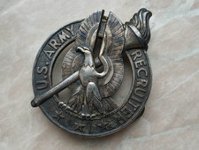 US Army Recruiter badge heavy vintage. Antaya .