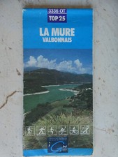 carte  IGN bleue 3336 OT top 25 LA MURE VALBONNAIS  1992 edition 1