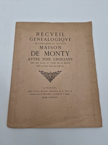 Livre genealogie maison - livre, de