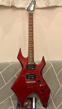 B.C. Guitare électrique Rich Warlock finition rouge fabriquée au Japon modèle...