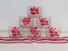 6 VERRES BODEGA DRAPEAU BASQUE ET CROIX BASQUE