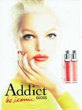 Publicité Advertising 089  2014  maquillage rouge lèvres Dior Addict gloss