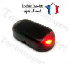 Alarme - rouge Solaire LED voiture factice factice imitation sécurité antivol 