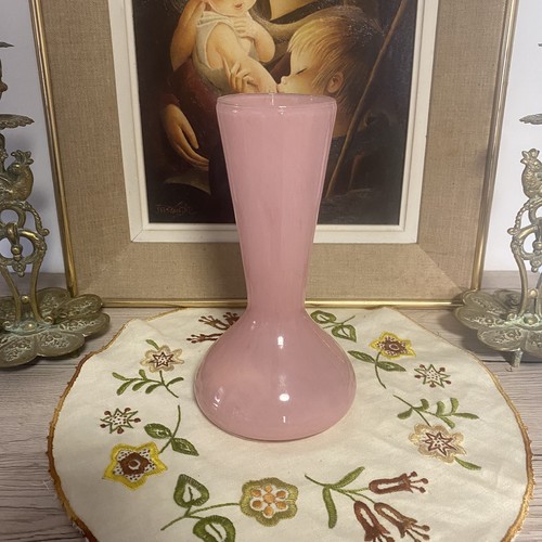 Vase opaline rose - en,