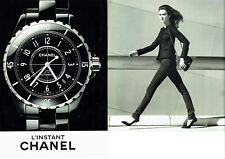 Publicité Advertising 068  2014    montre femme J12  l'instant Chanel