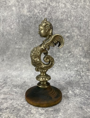 Bronze doré sirène ailée - bronze,