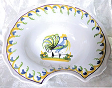 Plat à barbe Barbier Coiffeur motif coq sur barrière Nevers, La Rochelle?