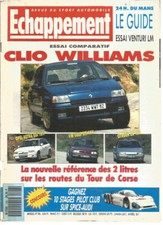 ECHAPPEMENT N°296 CLIO WILLIAMS / ASTRA GSi 16V / GOLF GTI 16V / CITROEN ZX  16V