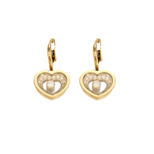 CHOPARD - Happy Diamonds Icons - Boucles d'oreilles en or rose et diamants