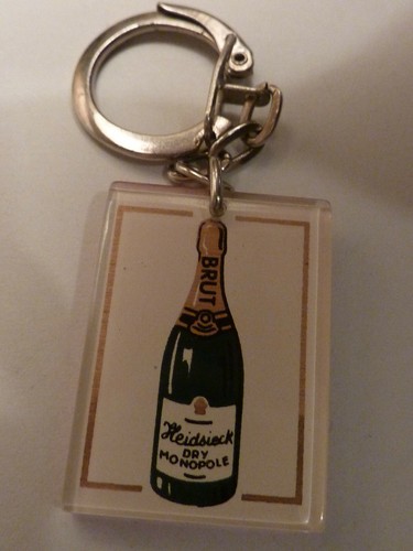 Porte clés vintage champagne - vintage,