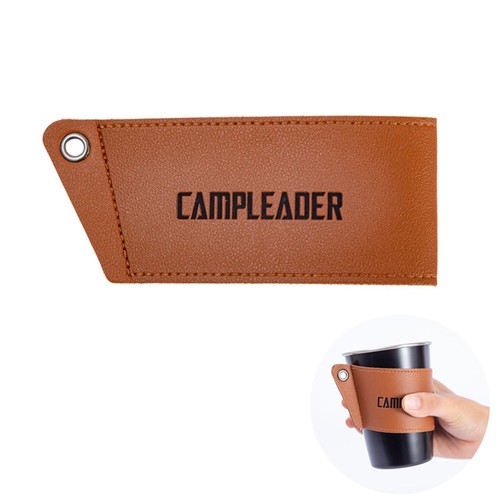 Porte gobelet cuir pu - porte-gobelet,