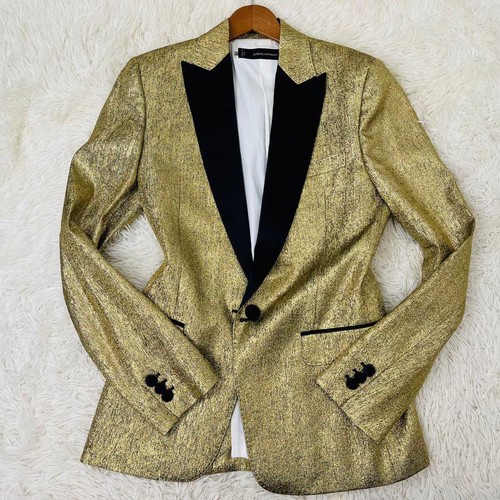Dsquared2 gold suit jacket - dsquared2,
