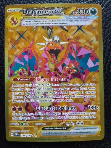 Carte pokemon dracaufeu - carte, ex