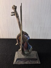 Violon sculpture bronze - sculpture, en