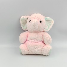 Doudou Peluche éléphant rose bleu pois BOULGOM - 33996
