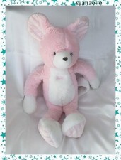 Doudou Peluche Souris Rose Et