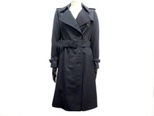 NEUF VINTAGE IMPERMEABLE BURBERRYS SOLGARDINE TRENCH 42 L LAINE BLEU COAT 2150€