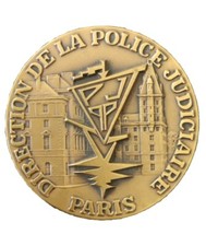 Médaille De Table en bronze Direction Police Judiciaire 1988 J.Balme 