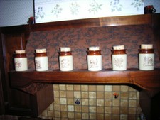 lot de 6 pots à épices grès