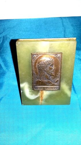 Ancien plaque christ - plaque,