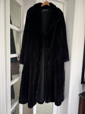 Manteau long en Vison Dark