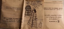 Patron vintage MODES ET TRAVAUX enfant 1 à 4 ans - 01/1964 + patron femme