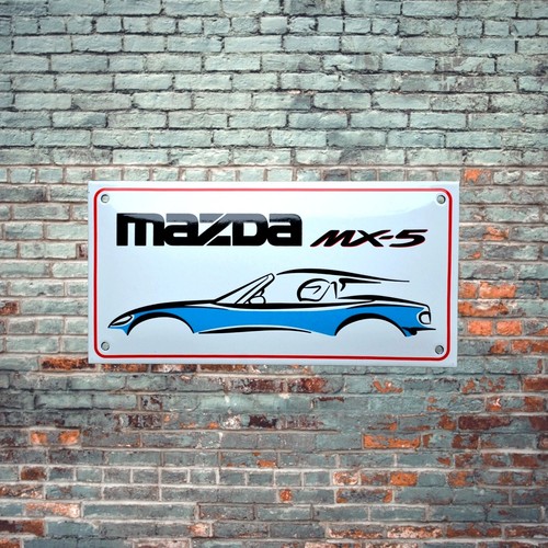 Plaque émaillée mazda 5 - plaque, mx-5