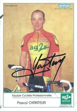 CYCLISME- CP  Autographe  de  PASCAL      CHANTEUR   team   AG2R