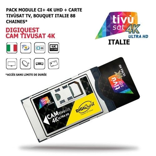 Pack module cam tivusat 4k - ci+,