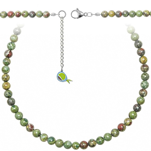Collier jaspe héliotrope - collier,