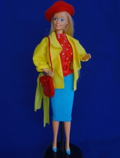 Barbie tenue de ville colorée complète veste jupe & accessoires