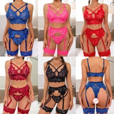 Sexy Babydoll En Dentelle Bra & Panty Set Femmes Costumes Érotiques Lingerie /