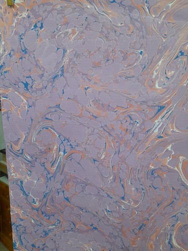 Papier marbré cuve de - papier, à