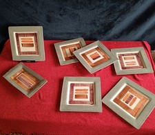 Création Originale céramiste de Dieulefit France :6 Assiettes + 1Ramequin :