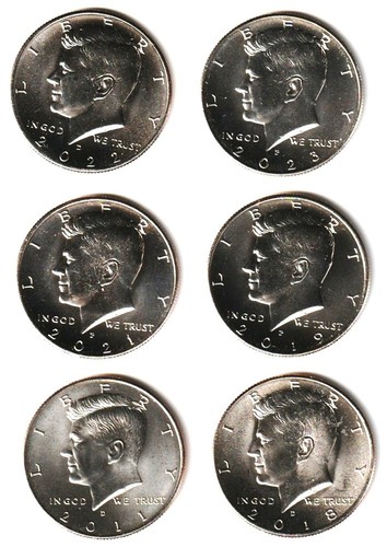 Pièces half demi - , $