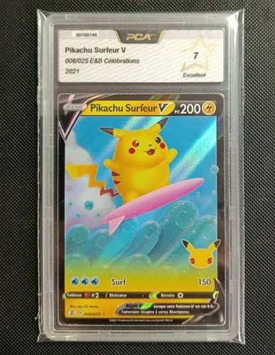 Carte gradée pokémon pikachu - carte,