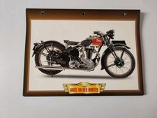 Ariel 500 VH Red Hunter 1938 fiche carte moto passion collection Atlas
