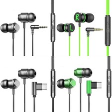 Casque de subwoofer intra-auriculaire pour amateurs de jeux aigus clairs et cont