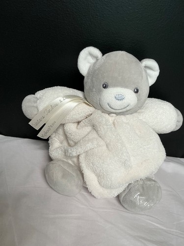 Doudou ours boule - doudou, blanc