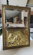 Porte-courriers/Porte-lettres en laiton martelé style Art Nouveau/Oiseaux 1930