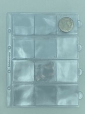 LOT DE 10 FEUILLES NUMISMATIQUES A TIRETTE - 12 CASES DE 55x50mm POUR DIVERS