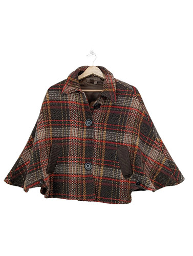 Trf poncho femmes marron laine - trf,