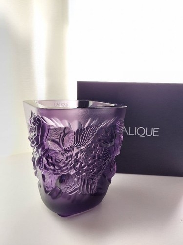 Vase lalique pivoine - vase,