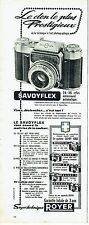 Publicité Advertising 087  1961  Supertechnique Royer appareil photo Savoyflex