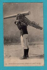 Artilleur de montagne Portant la charge de 2 Mulet ... / CPA /Rd