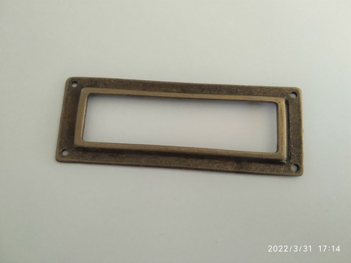 Porte etiquette bronze