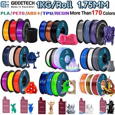 1KG 1.75MM GEEETECH Impression 3D Filament Multicolore PLA/ABS+/PETG/TPU/Résine