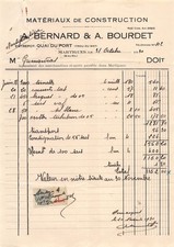 1930 MATERIAUX DE CONSTRUCTION A BERNARD & A BOURDET A MARTIGUES - M. GRIMA